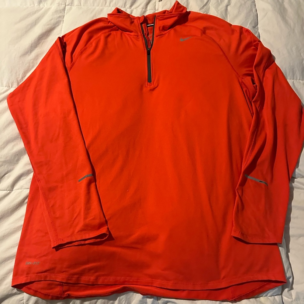 Nike Red Long Sleeve Pullover